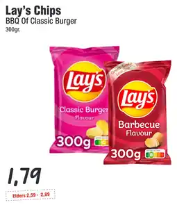 Budget Food Lay's Chips BBQ Of Classic Burger aanbieding