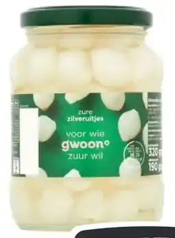 Budget Food G'woon Zilveruitjes aanbieding