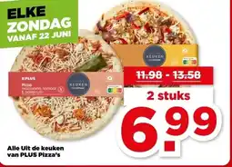 PLUS Alle Uit de keuken van PLUS Pizza's aanbieding