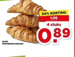 PLUS PLUS Roombotercroissant aanbieding