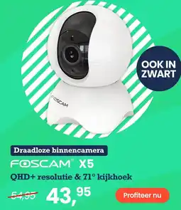 Paradigit FOSCAM X5 QHD+ resolutie & 71° kijkhoek aanbieding