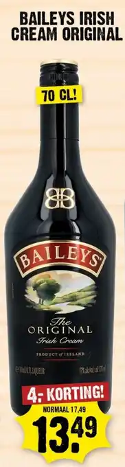 Dirk Baileys irish cream original aanbieding