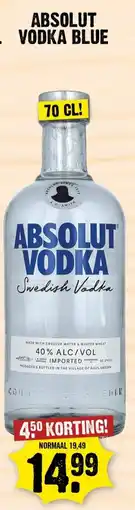 Dirk Absolut vodka blue aanbieding