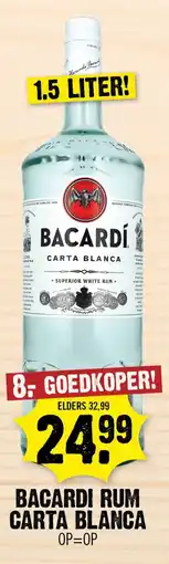 Dirk Bacardi rum carta blanca aanbieding