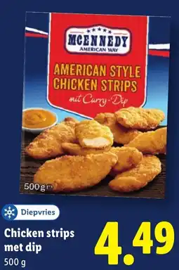 Lidl Chicken strips met dip aanbieding