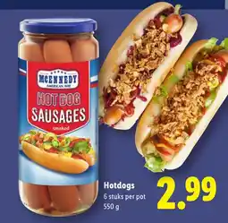 Lidl MCENNEDY Hotdogs aanbieding