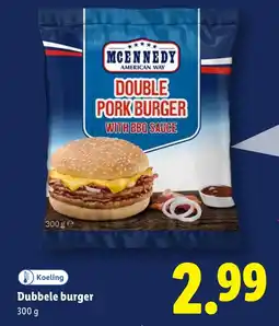 Lidl Dubbele burger aanbieding