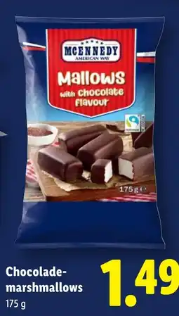 Lidl MCENNEDY Chocolade marshmallows aanbieding