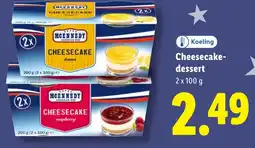 Lidl MCENNEDY Cheesecake dessert aanbieding