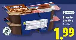 Lidl Brownie pudding aanbieding