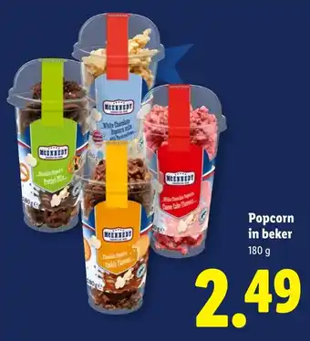 Lidl MCENNEDY Popcorn in beker aanbieding