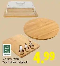 Lidl LIVARNO HOME Tapas of kaassnijplank aanbieding