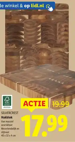 Lidl SILVERCREST Hakblok aanbieding