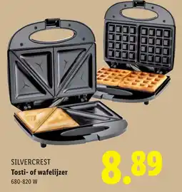 Lidl SILVERCREST Tosti- of wafelijzer aanbieding