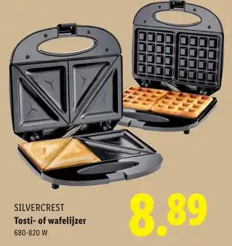 Lidl SILVERCREST Tosti- of wafelijzer aanbieding