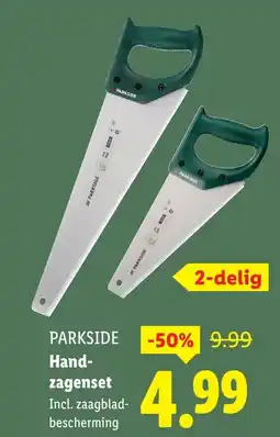 Lidl PARKSIDE Hand zagenset aanbieding
