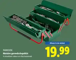 Lidl PARKSIDE Metalen gereedschapskist aanbieding