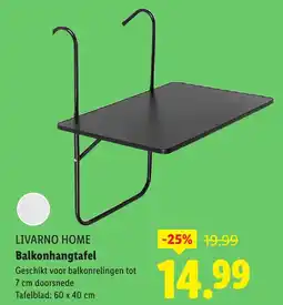 Lidl LIVARNO HOME Balkonhangtafel aanbieding