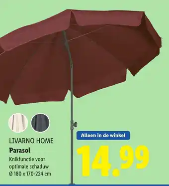Lidl LIVARNO HOME Parasol aanbieding