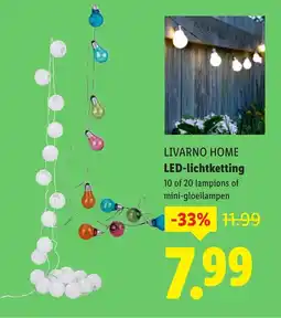 Lidl LIVARNO HOME LED lichtketting aanbieding