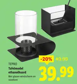 Lidl TEPRO Tafelmodel ethanolhaard aanbieding