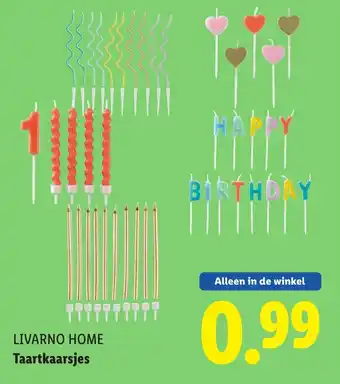 Lidl LIVARNO HOME Taartkaarsjes aanbieding