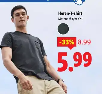 Lidl HerenHeren-T-shirt T-shirt aanbieding