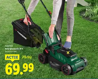 Lidl PARKSIDE Accu-grasmaaier 20 V aanbieding