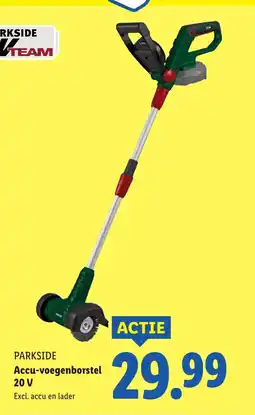 Lidl PARKSIDE Accu voegenborstel 20V aanbieding