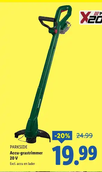 Lidl PARKSIDE Accu grastrimmer aanbieding