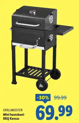 Lidl GRILLMEISTER Mini houtskool BBQ Kansas aanbieding