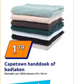 Action Capetown handdoek of badlaken aanbieding