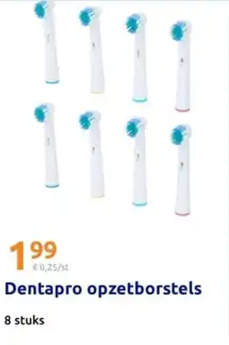 Action Dentapro opzetborstels aanbieding