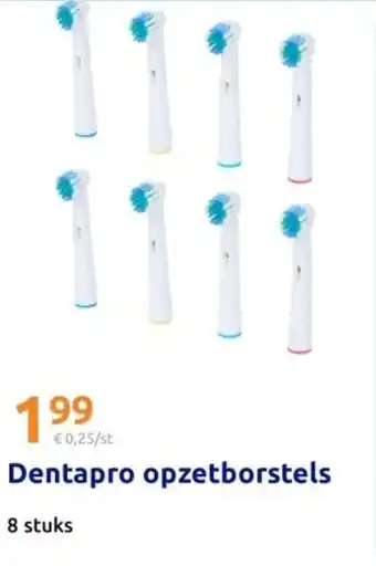 Action Dentapro opzetborstels aanbieding