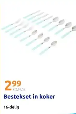 Action Bestekset in koker aanbieding