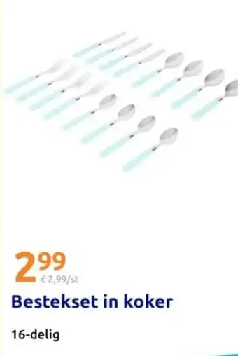 Action Bestekset in koker aanbieding