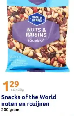 Action Snacks of the World noten en rozijnen aanbieding