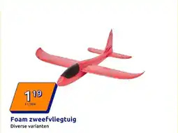 Action Foam zweefvliegtuig aanbieding