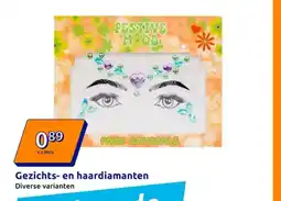 Action Gezichts en haardiamanten aanbieding