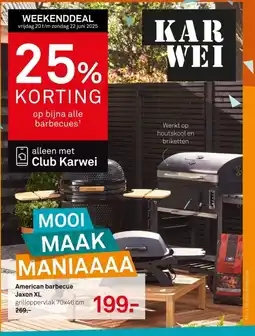 Karwei American barbecue Jaxon XL aanbieding