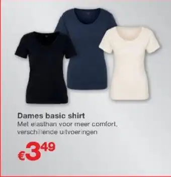 Kik Dames basic shirt aanbieding