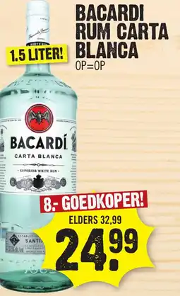 Super Dirck 3 Bacardi Rum Carta aanbieding