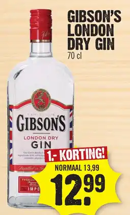 Super Dirck 3 Gibson's london dry gin aanbieding