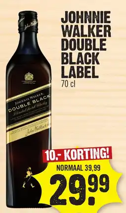 Super Dirck 3 Johnnie walker double black label aanbieding