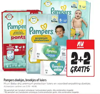 Jumbo Pampers doekjes, broekjes of luiers aanbieding