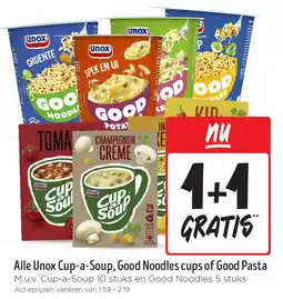 Jumbo Alle Unox Cup-a-Soup, Good Noodles cups of Good Pasta aanbieding