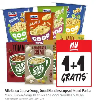 Jumbo Alle Unox Cup-a-Soup, Good Noodles cups of Good Pasta aanbieding