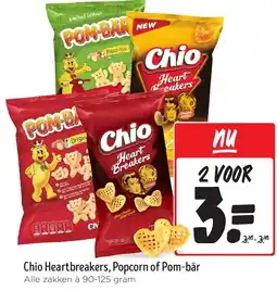 Jumbo Chio Heartbreakers, Popcorn of Pom-bär aanbieding