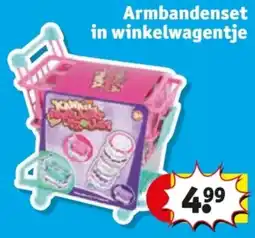 Kruidvat Armbandenset in winkelwagentje aanbieding