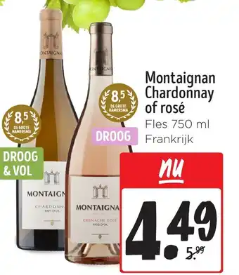 Jumbo Montaignan Chardonnay of rosé aanbieding